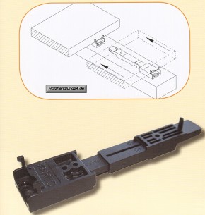 Clipper Dielenbreite 90 - 120mm für Aluminium Unterkonstruktion für 20-24mm Dielernstärke